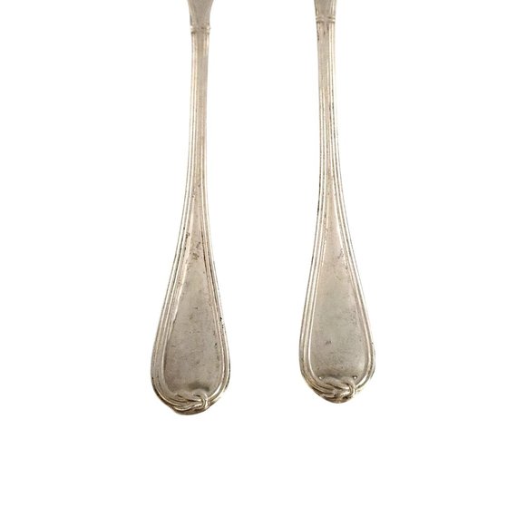 Christofle Sterling Silver Oceana Salad Serving Set Fork and Spoon (A) #12334 - Picture 6 of 11